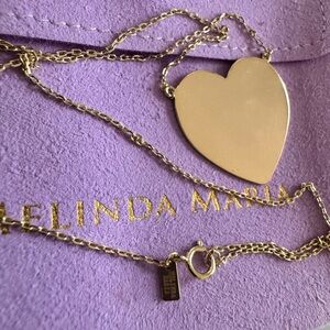 Melinda Maria XL You Have My Heart Necklace 15" - Gold